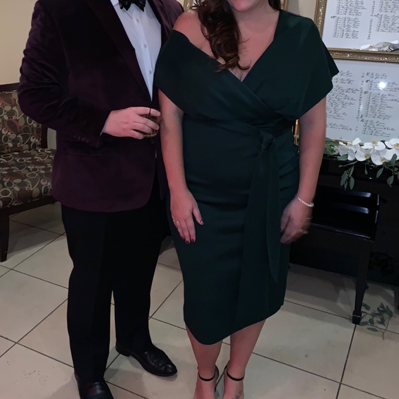 ASOS Curve Dresses & Skirts - Hunter green midi dress